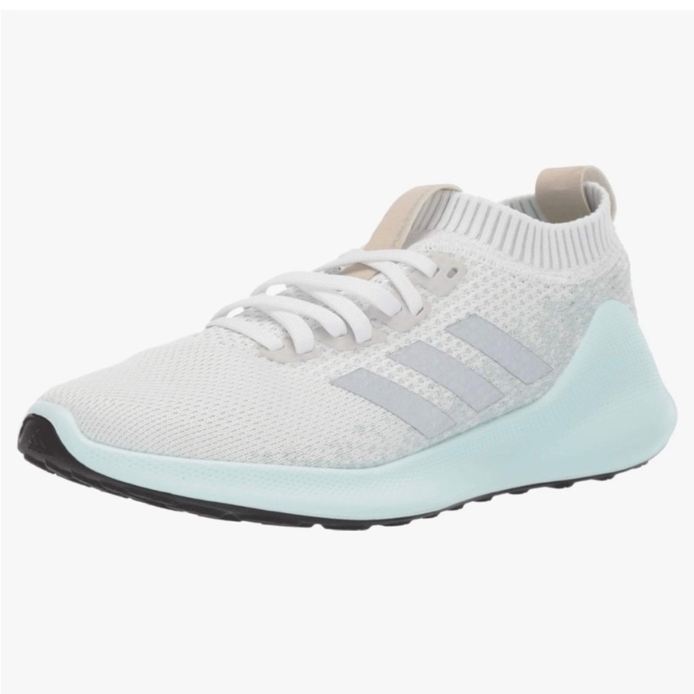 ADIDAS Purebounce Sneakers / White Silver Metallic Iced Mint